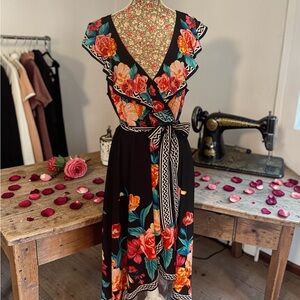 Flying Tomato Vibrant Floral Dress